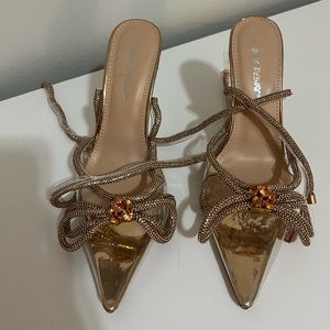 Public Desire Pink/Nude Heels